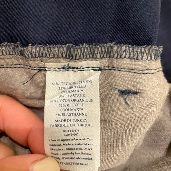 Faherty Men’s Movements Five Pocket Pants Navy Size 38 Lightweight Business Wear - Picture 10 of 10